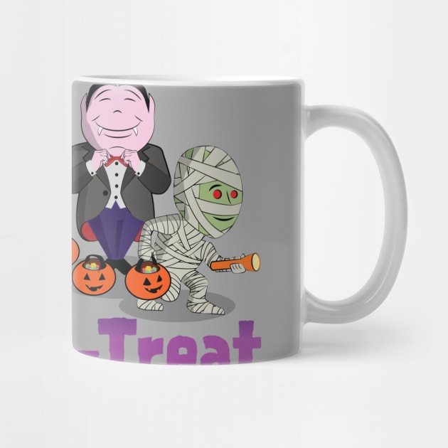 Cute Kid's - The Boo Crew - Cartoon Monsters - Trick or Treat by Vector Deluxe